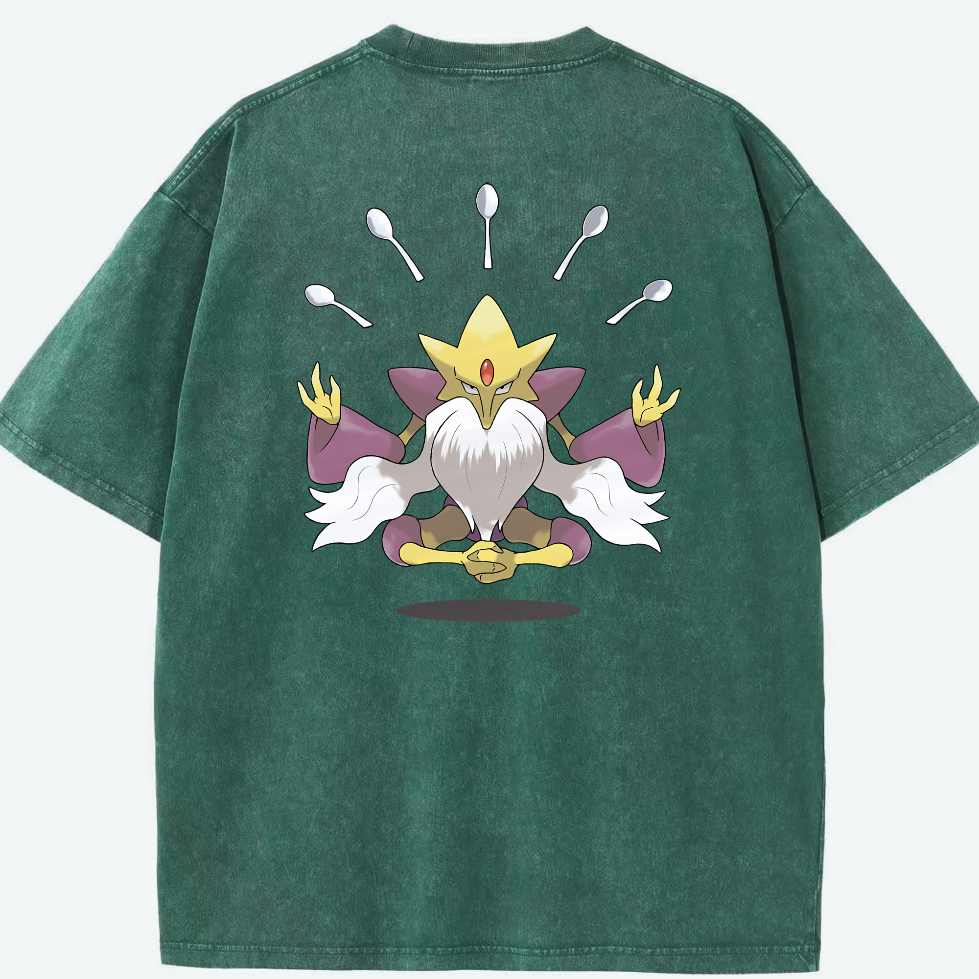 （画像用） ポケットモンスター Pokémon 綿100% ヴィンテージ風 半袖Tシャツ（背面プリント）